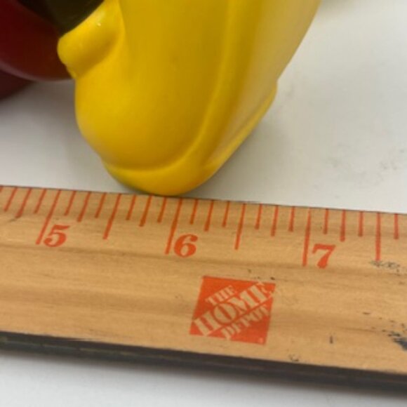 Disney Mickey Mouse Piggy Bank Reclining Ceramic With Stopper - Picture 7 of 8